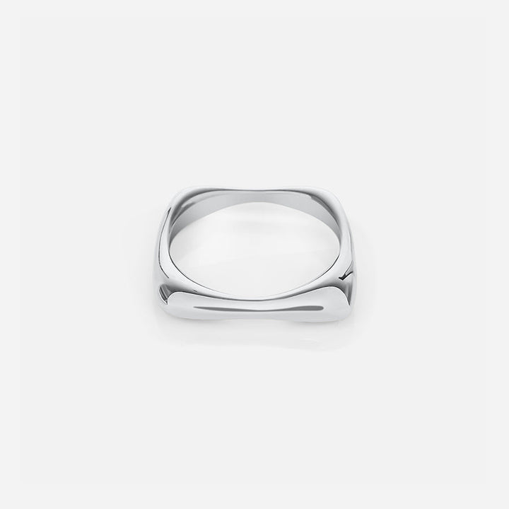 Square Stack Ring - Silver