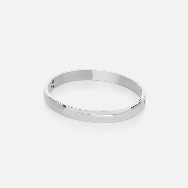 Large Stacking Bangle - Silver