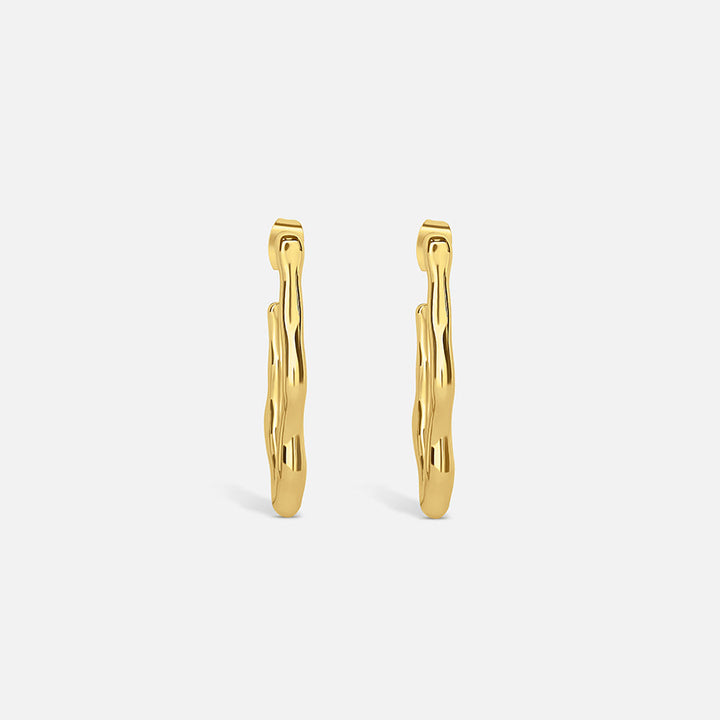 Zephyr Hoop Earrings - Gold
