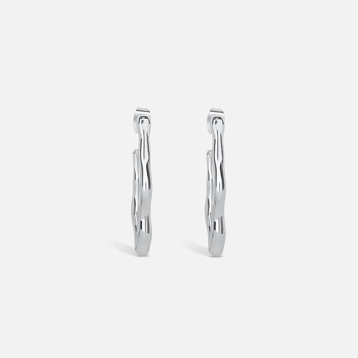 Zephyr Hoop Earrings - Silver