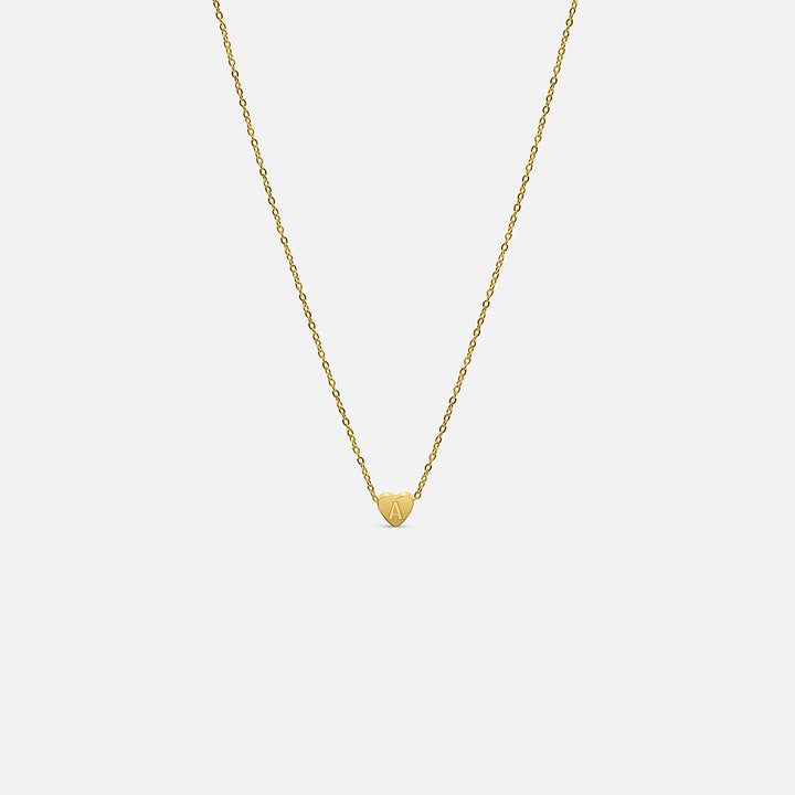 Custom Initial Heart Necklace