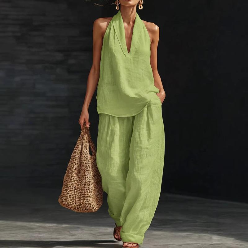 Ainhoa | Two-Piece Linen-Textured Set