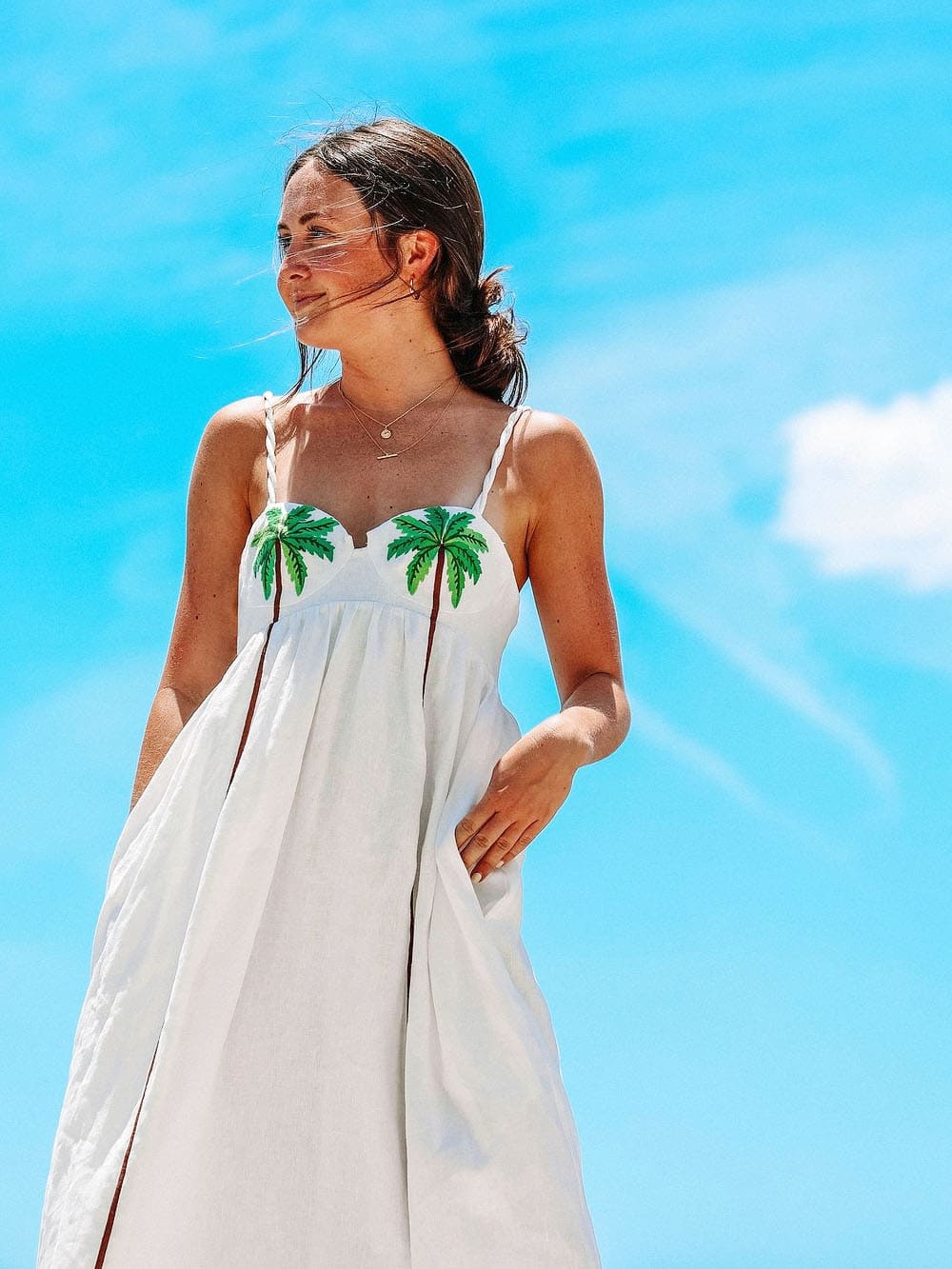 Sally  - Palm Oasis Maxi Dress