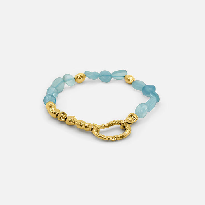 Blue Ocean Gold Bracelet