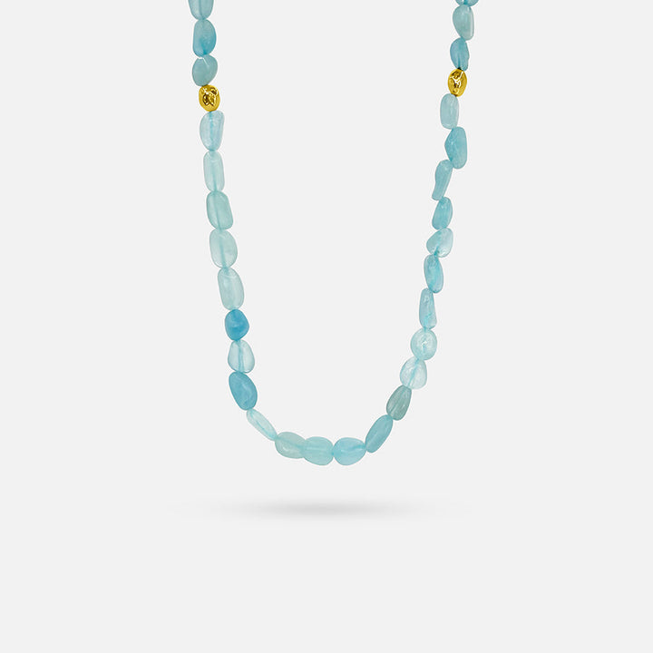 Blue Ocean Gold Necklace