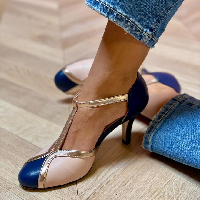Rosana™ - Colorful round toe heels
