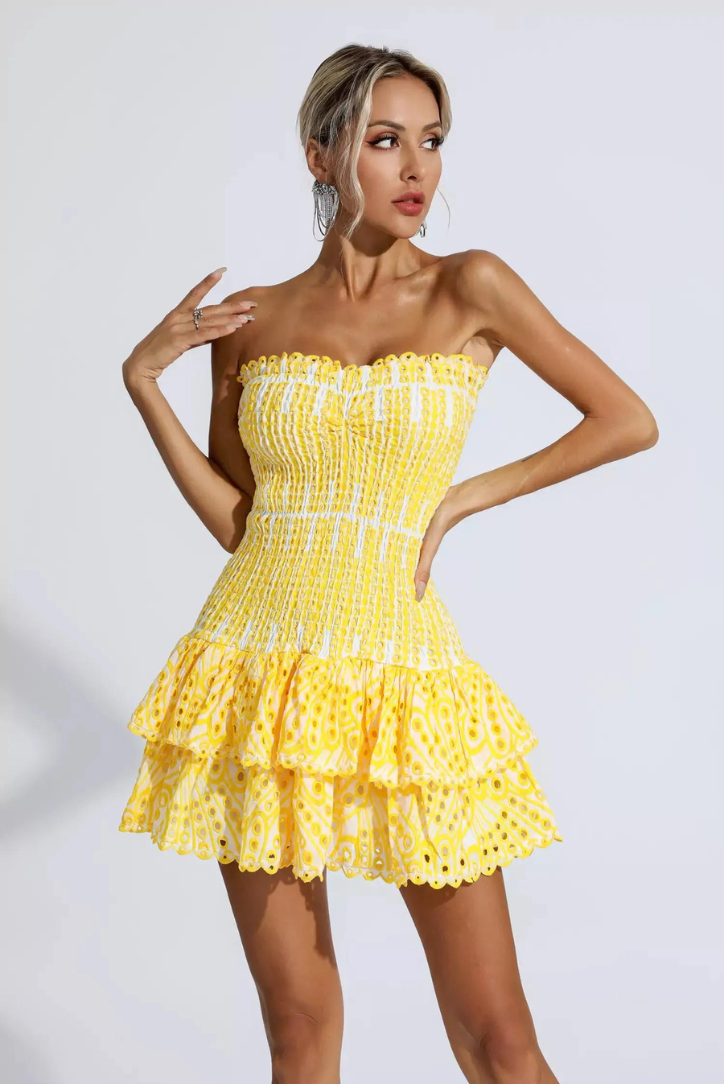 Anya | Ruffle Mini Dress