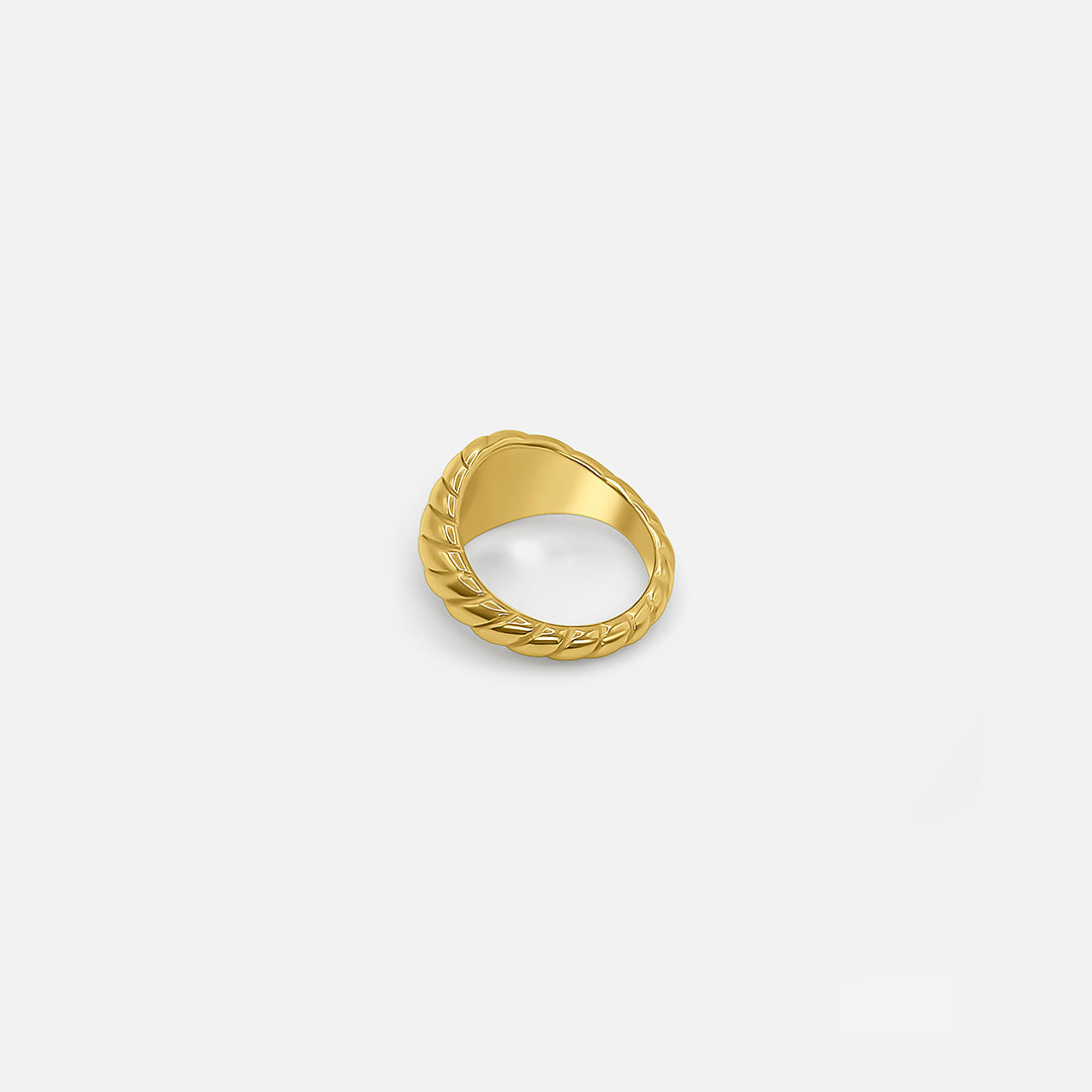 Ripple Ring Gold