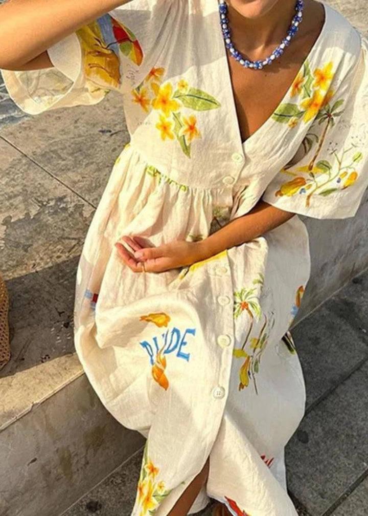 Chyna - Mediterranean Maxi Dress