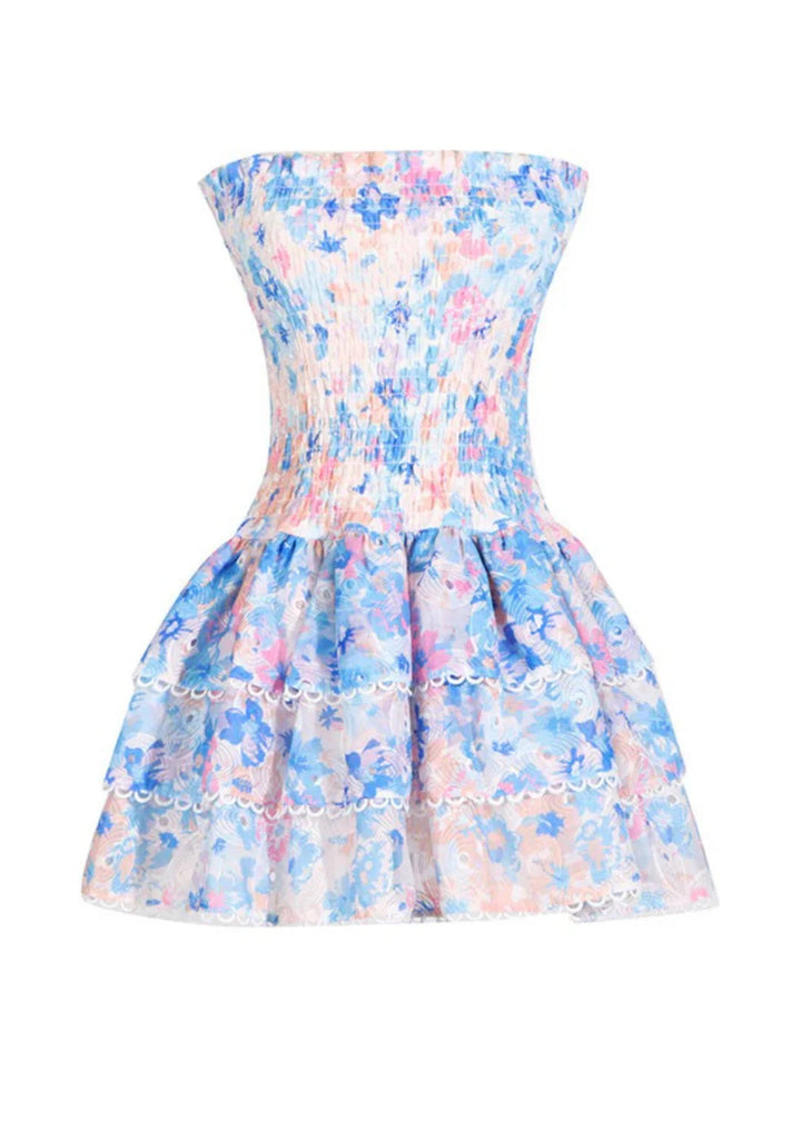 Kaylee | Strapless Floral Dress