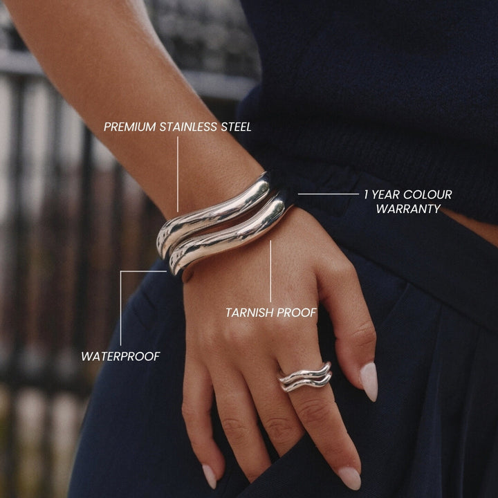 Sculptural Open Bracelet