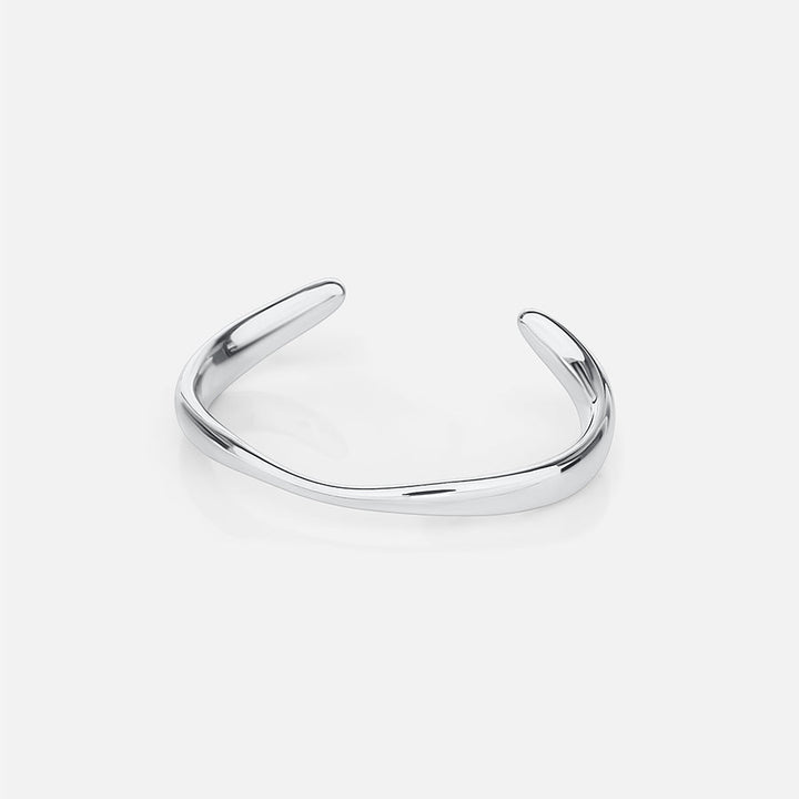 Contour Cuff Bracelet - Silver