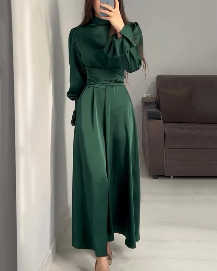 ItalianFrost - Satin Maxi Dress
