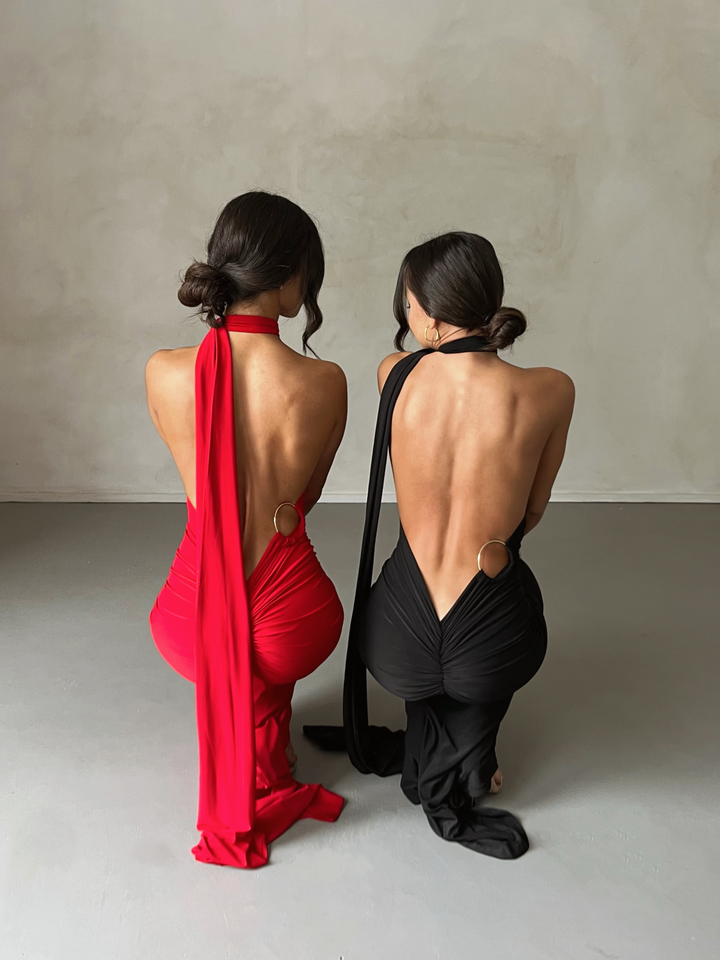 Isabella™ | Open Back Maxi Dress