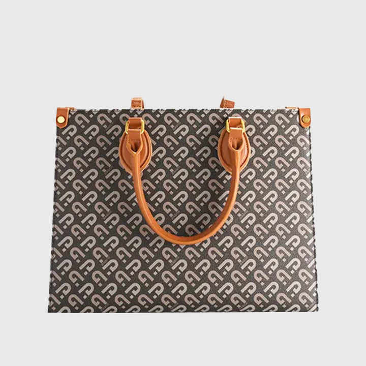 Large Capacity Letter Print Underarm Tote Bag