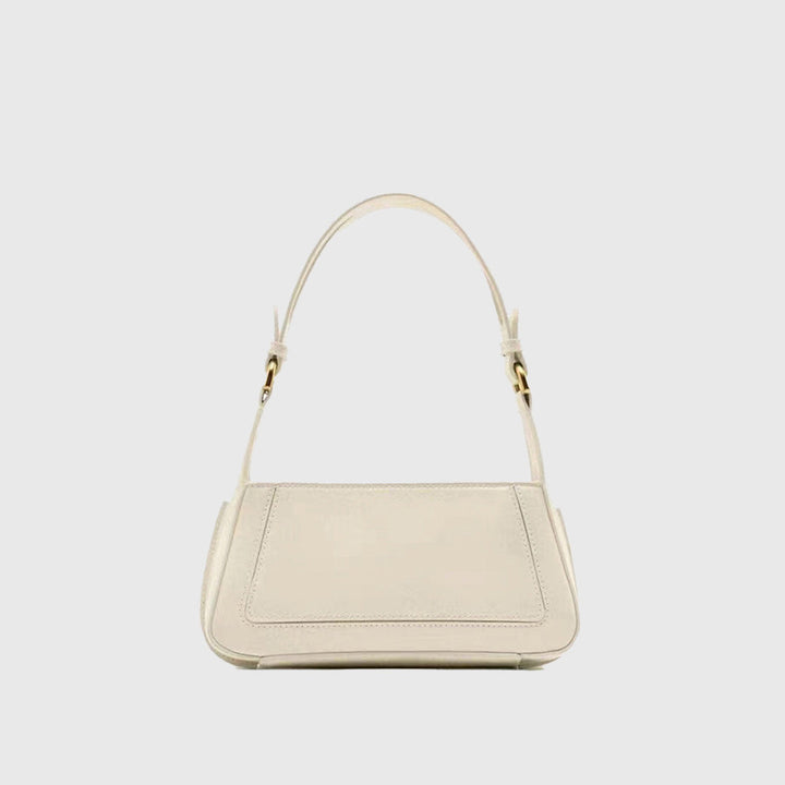 Square Faux Patent Finished Shoulder Bag