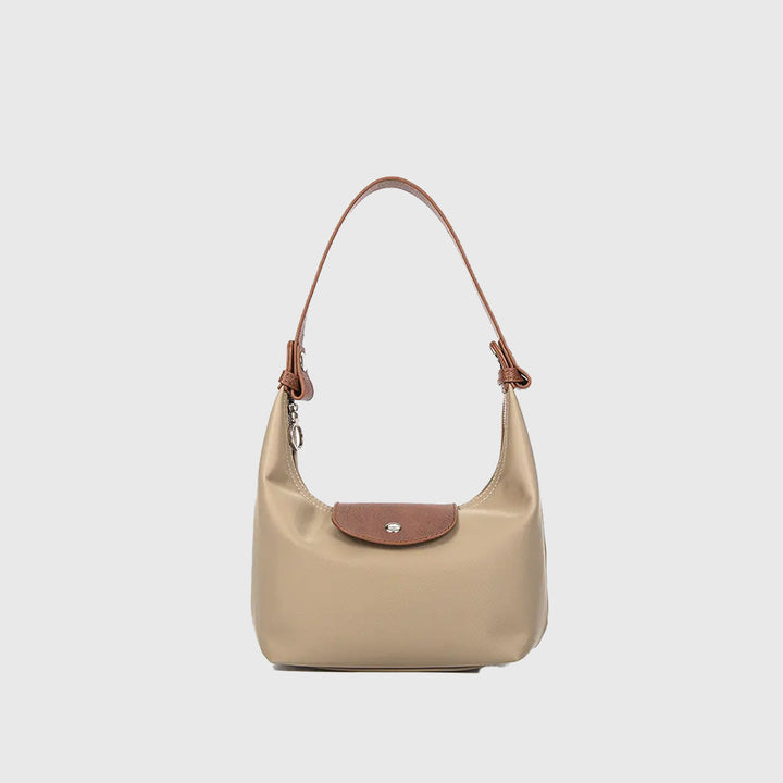 Colorblock PU Leather Dumpling Shoulder & Crossbody Bag