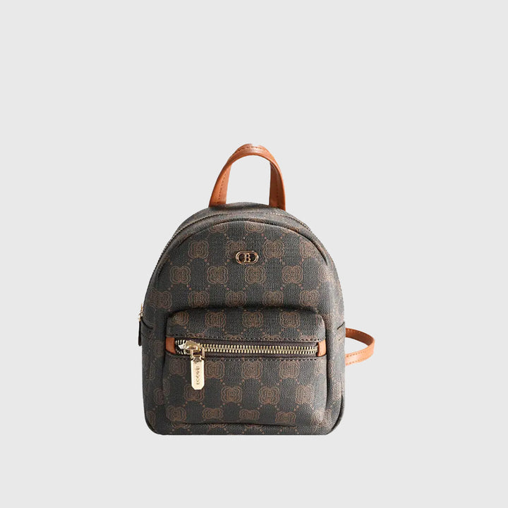 Checkerboard Design Backpack