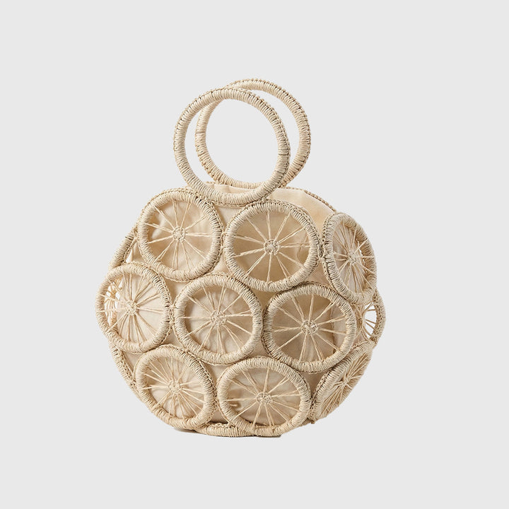 Sunshine Woven Straw Handle Bag