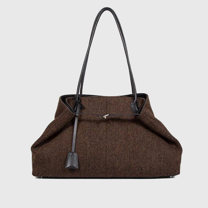 Woolen Shearling Top Handle Shoulder Crossbody Bag