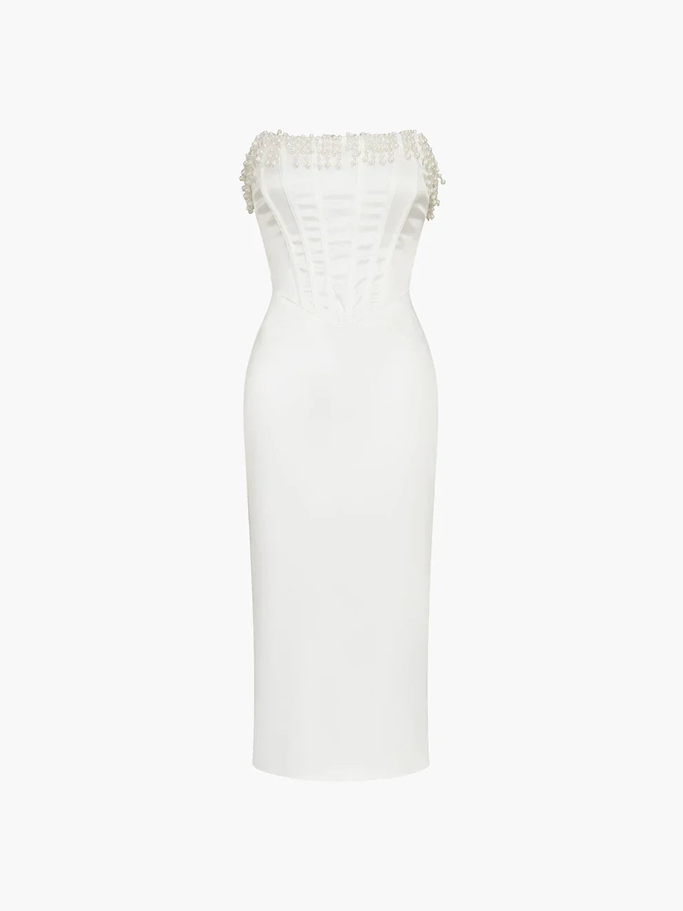 Zahra - Stunning Satin Midi Dress