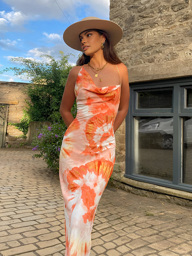 Galilea | Tropical Floral Maxi Dress