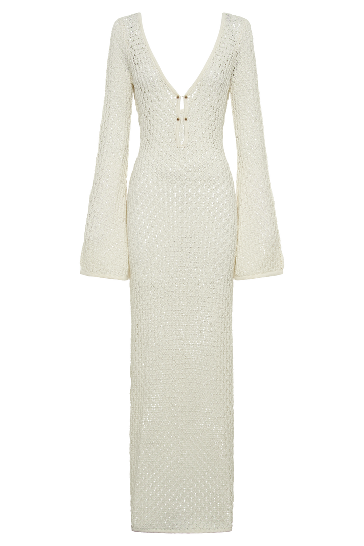 Claire - Elegant White Maxi Dress