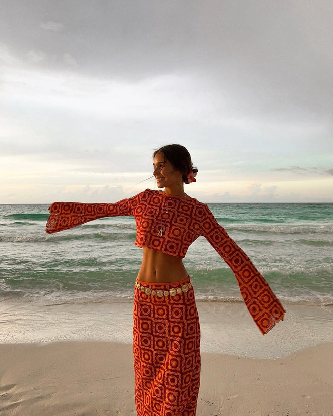Kamryn | Long Sleeve Wrap Set