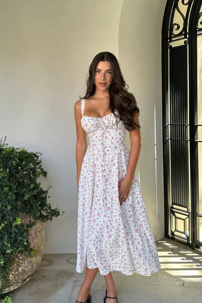 Meredith | Corset Midi Dress