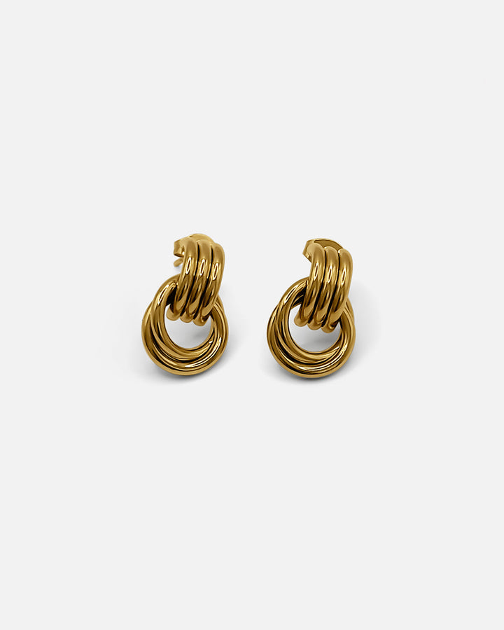 Mini Knot Earrings Gold