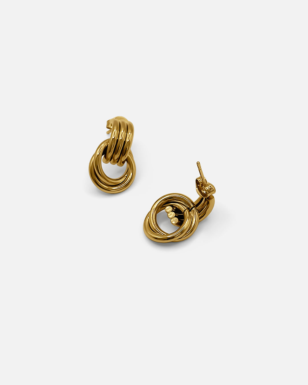 Mini Knot Earrings Gold