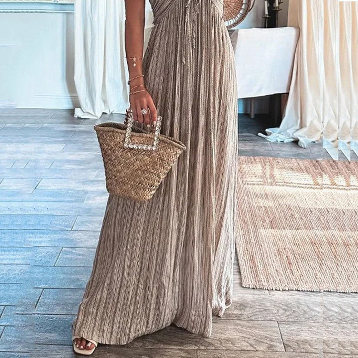 Lenara - Summery High-Waist Maxi Dress