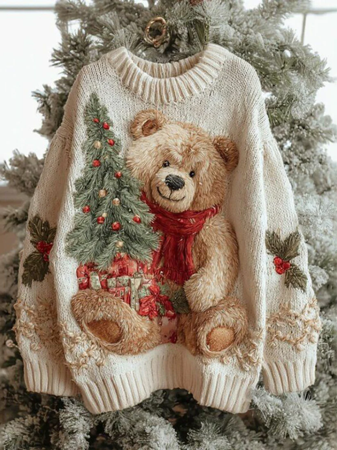 Ana – Christmas sweater with festive details