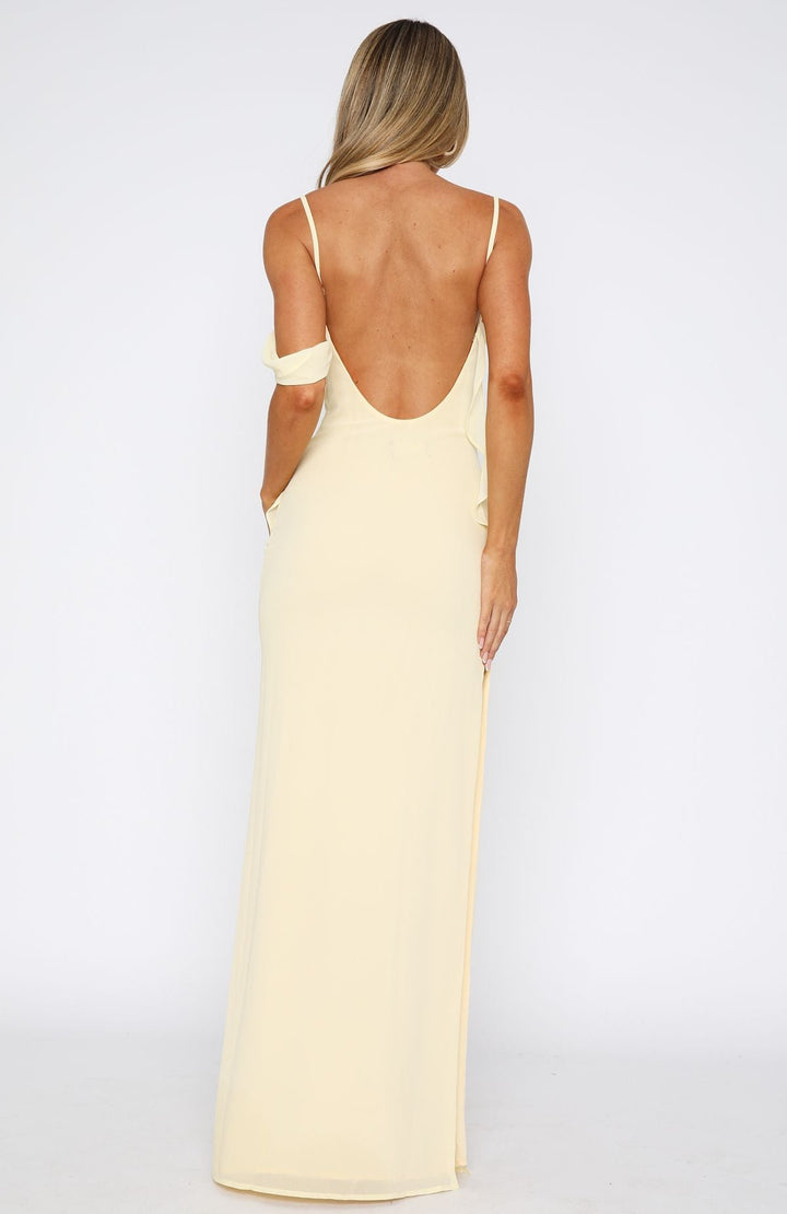 Mae - Lemon Love Blossoms Maxi Dress
