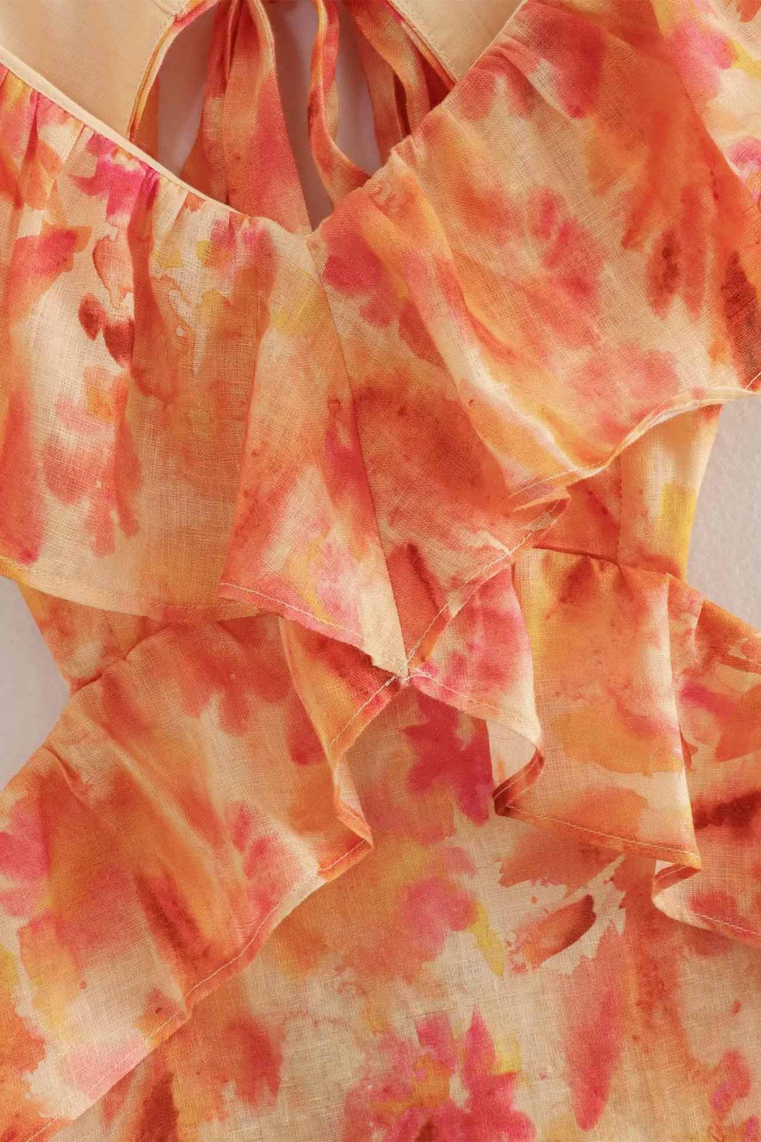 Azaria - Floral Ruffle Maxi Dress