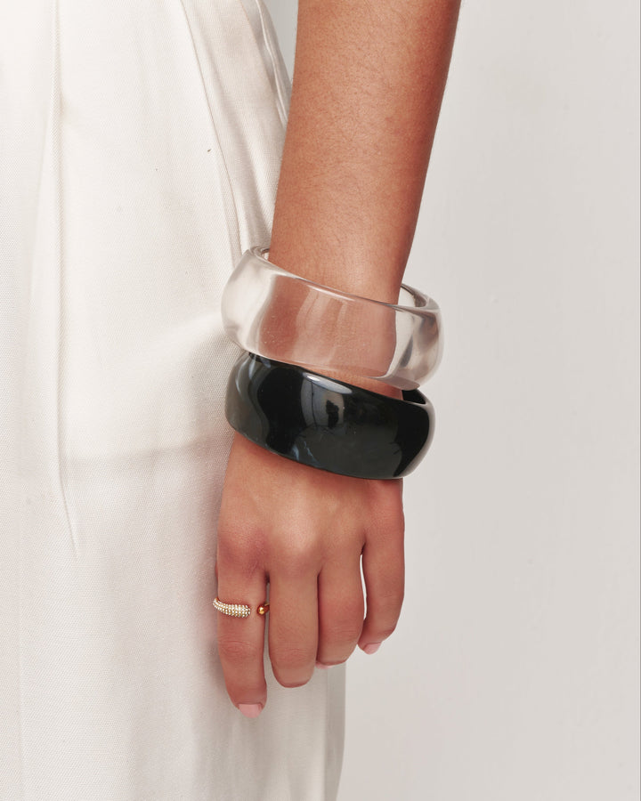 Black Sculpt Bangle