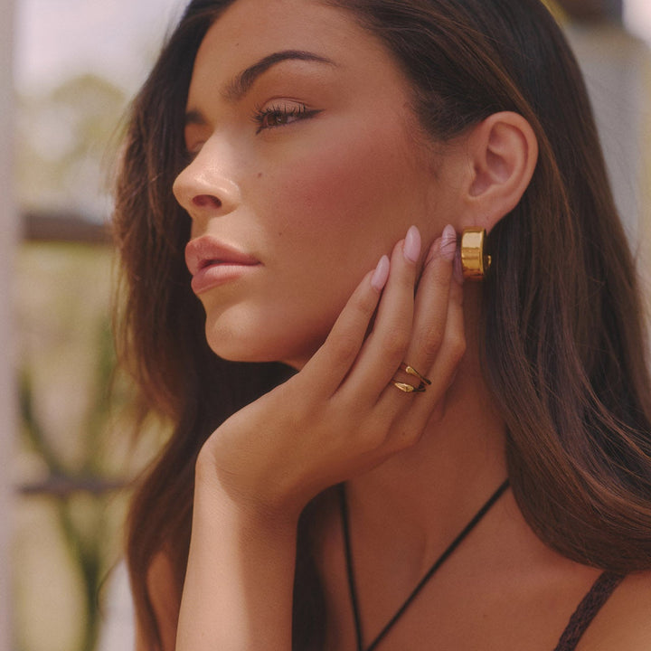 Square Stack Ring - Gold