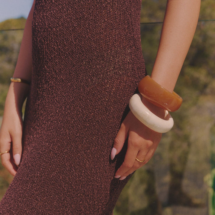 Honey Sculpt Bangle