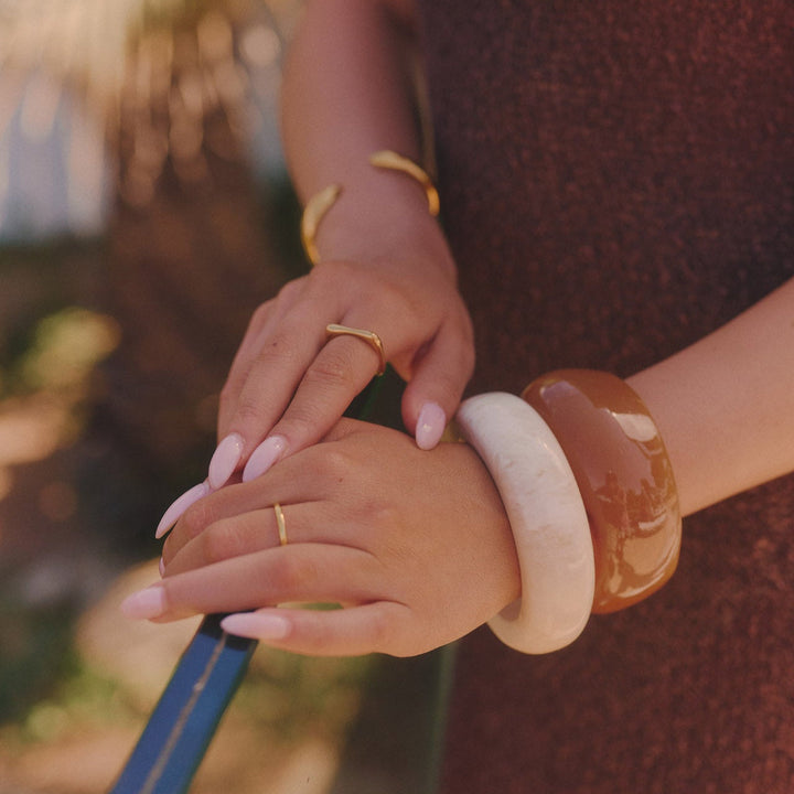 Honey Sculpt Bangle