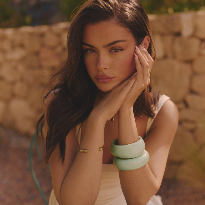 Mint Sculpt Bangle