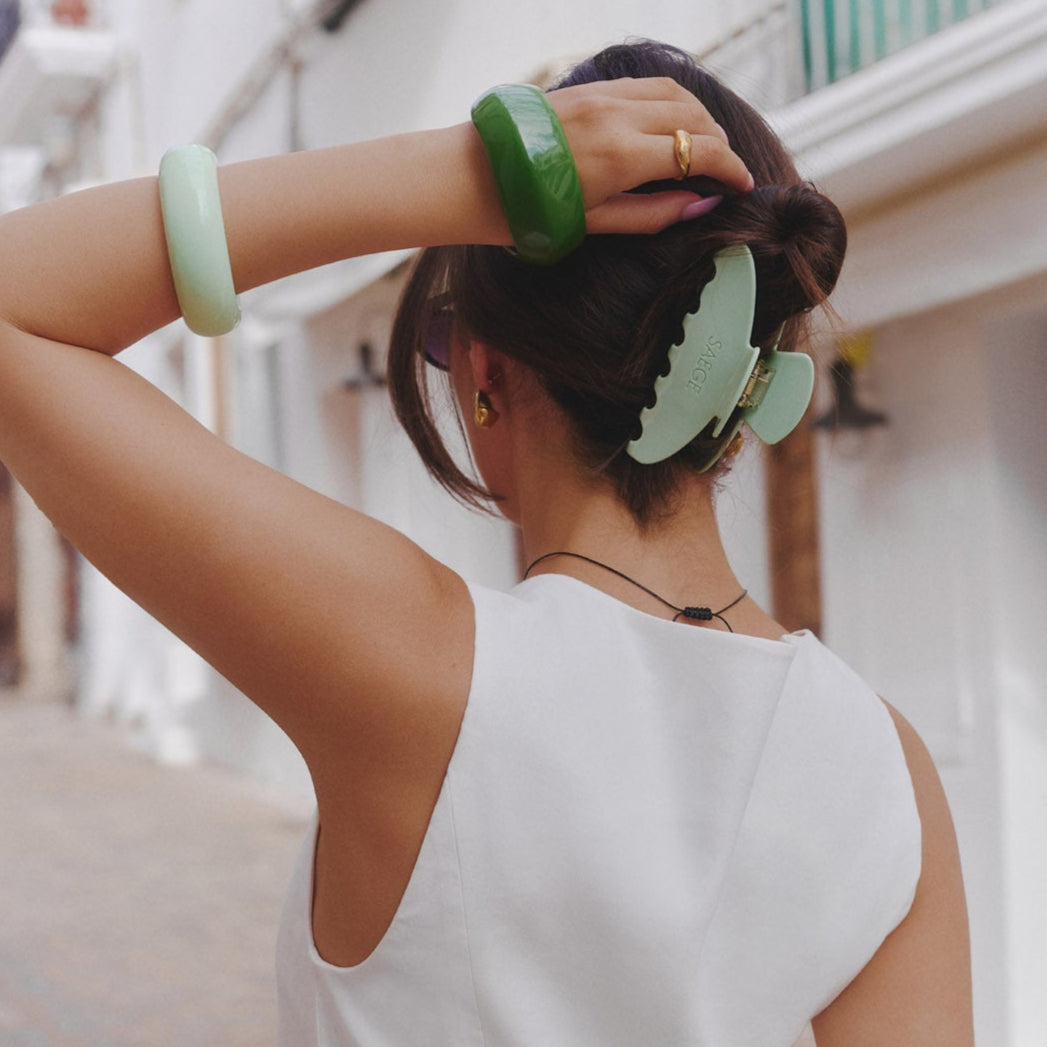Mint Rounded Bangle