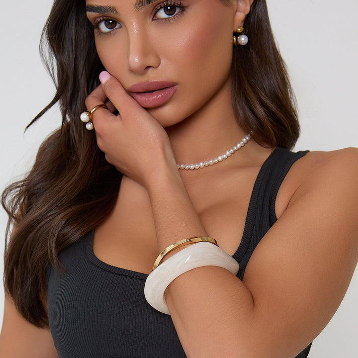 Cream Bangle