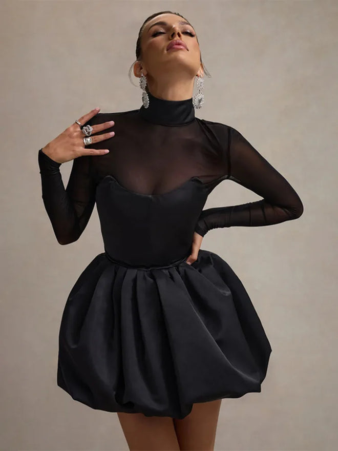 Virginia™ | Mesh balloon dress