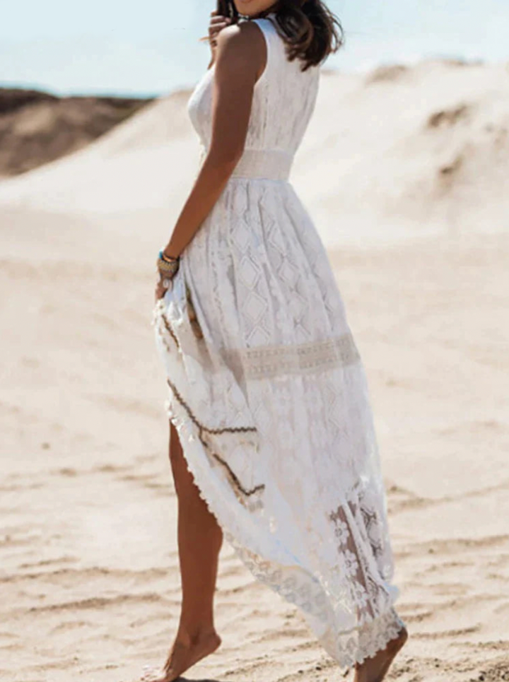 Isa - Elegant Boho Maxi  Dress