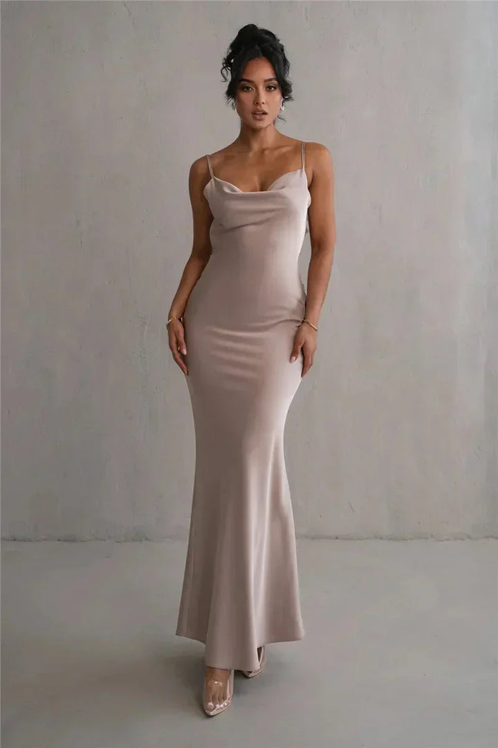 Cassiane - Satin Flower Dress