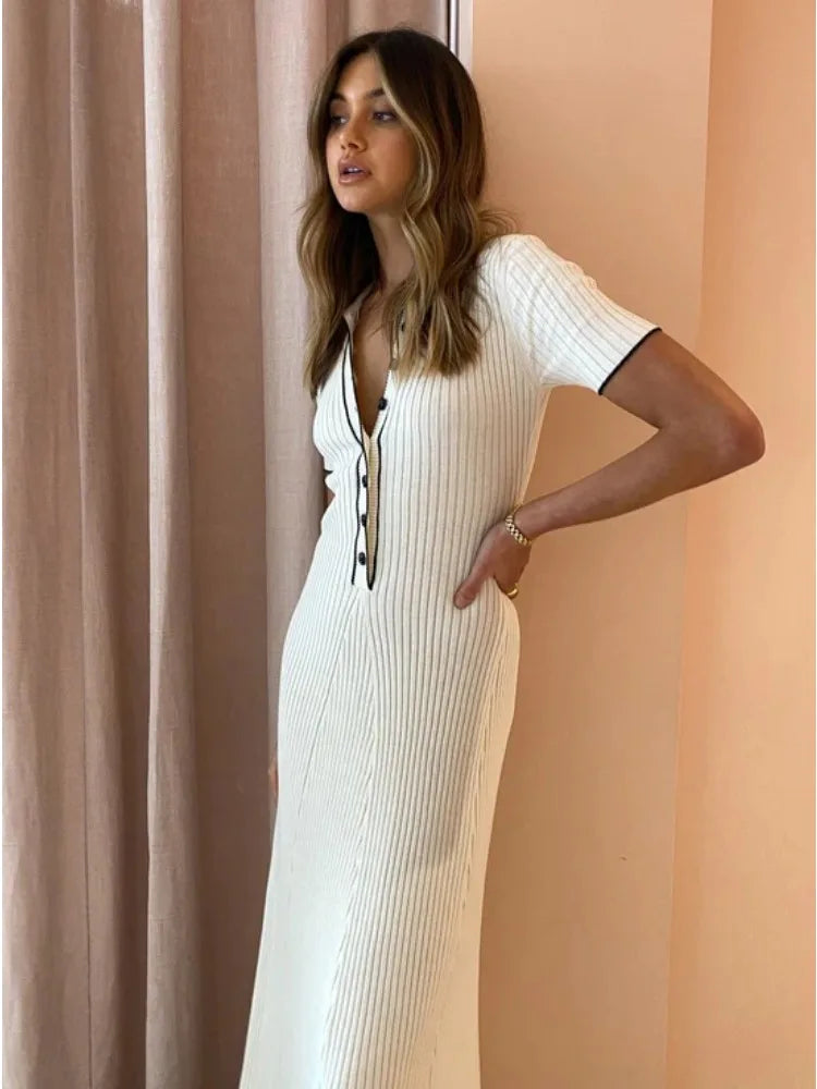 Neti - Loose High Waist Maxi Dress