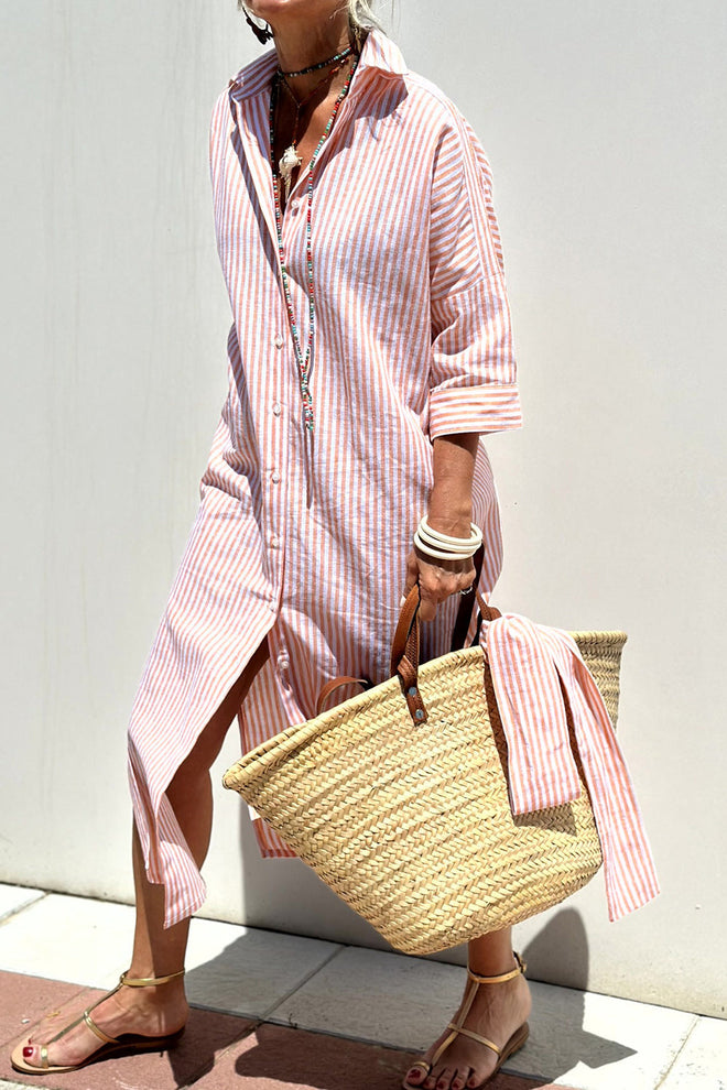 Sophia | Striped Shirt Dress