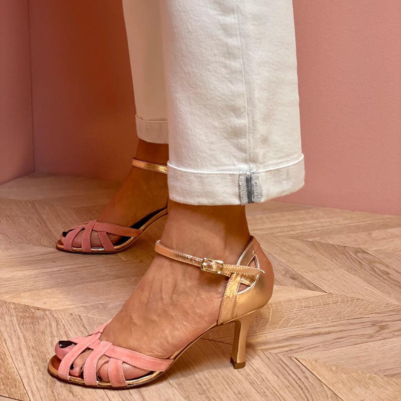 Karis™ - Stiletto peep toe heels
