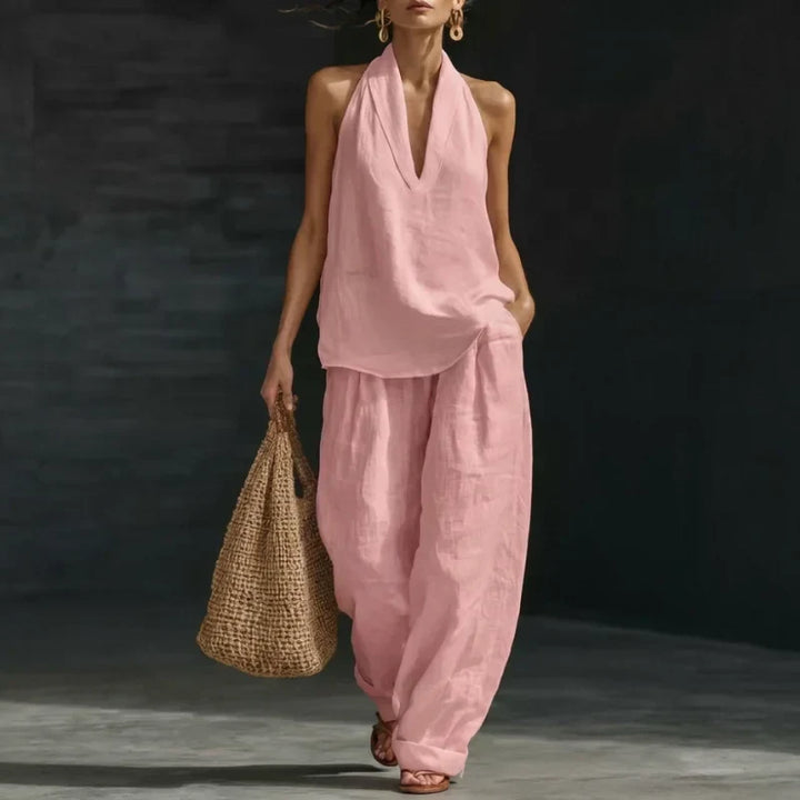 Ainhoa | Two-Piece Linen-Textured Set