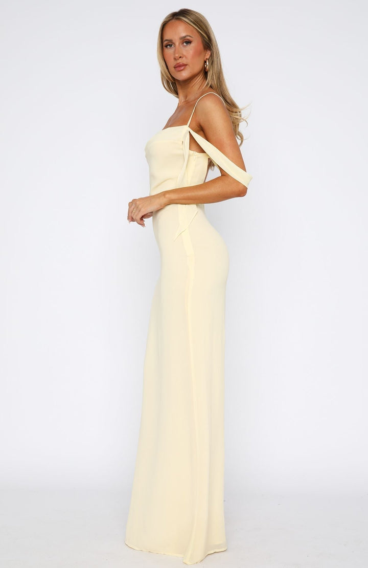 Mae - Lemon Love Blossoms Maxi Dress